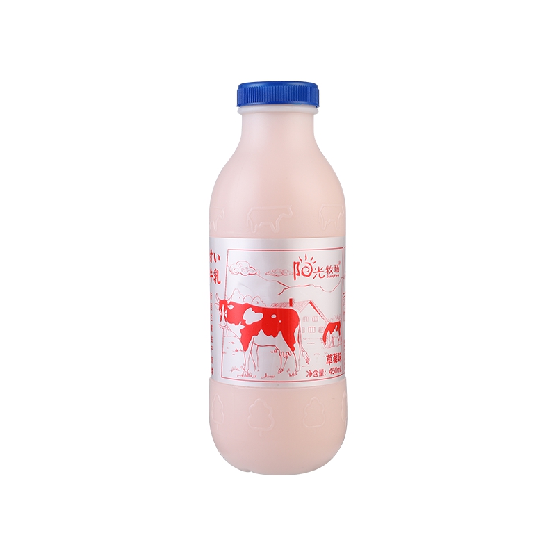 甜牛奶饮料450mL (草莓味)
