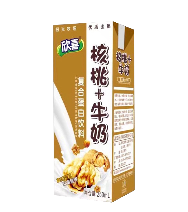 核桃+牛奶 复合蛋白饮料